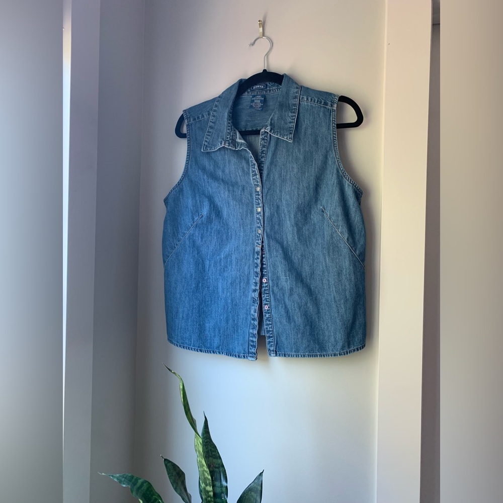 Vintage 90’s Denim Sleeveless top
